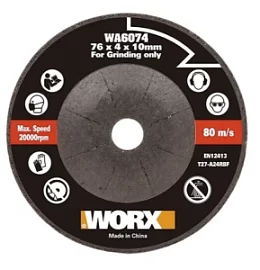 Фото товара «Диск шлифовальный по металлу Worx 76х4х10 мм»
