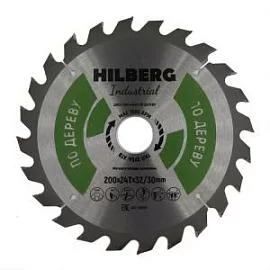 Фото товара «Диск пильный Hilberg Industrial Дерево 200х32/30 мм 24T»