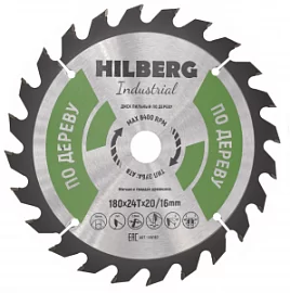 Фото товара «Диск пильный Hilberg Industrial Дерево 180х20/16 мм 24T»