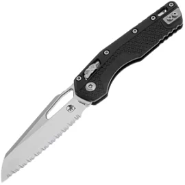 Фото товара «Нож Microtech MSI Ram-Lock Serrated Stonewash с рукоятью Tri-Grip Polymer (210T-12PMBK) »