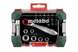 Фото товара «Набор бит и головок с ключом-трещоткой Metabo (26 шт)»